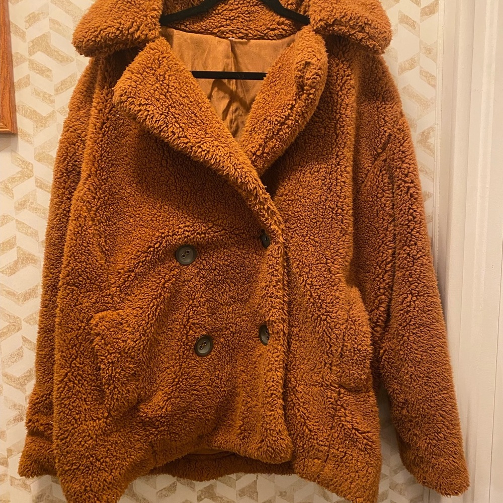 Cozy Brown Sherpa Jacket